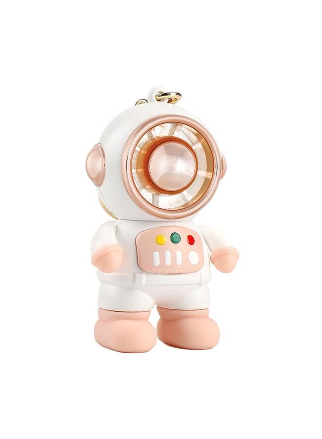 إسكدنيا Mini Fan USB Charging Bladeless 3 Speed Portable Cute Cartoon Spaceman Small Handheld Desk Fan for Students Roseate - Image 3