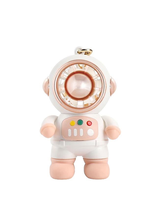 إسكدنيا Mini Fan USB Charging Bladeless 3 Speed Portable Cute Cartoon Spaceman Small Handheld Desk Fan for Students Roseate - Image 1