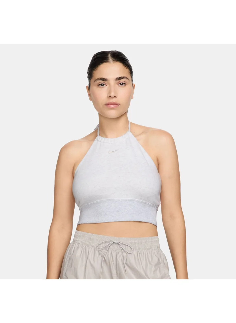 Nike Women's Sportswear Chill Terry Halter Crop Top
