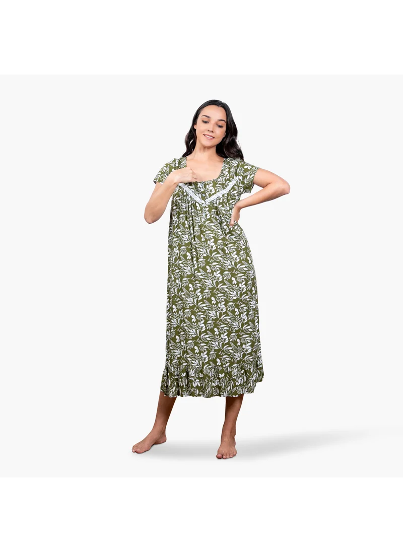 Aadaraya Printed Night Gown