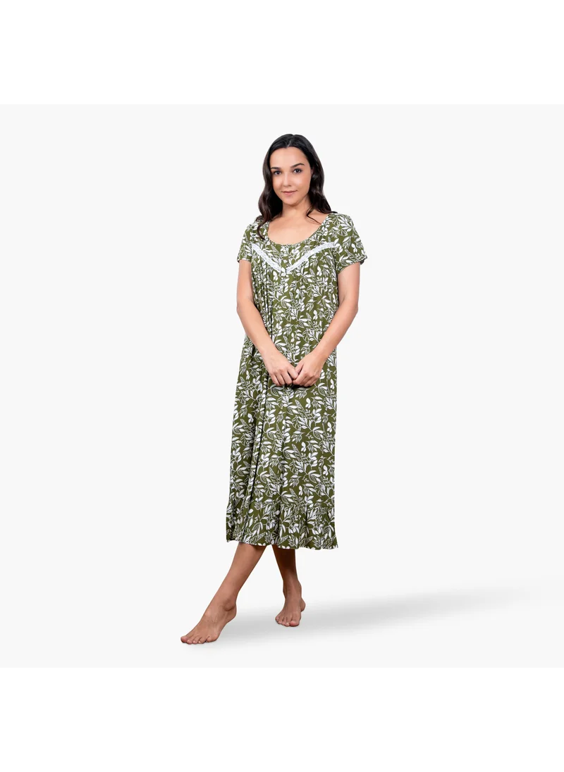 أدريا Printed Night Gown