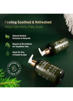 Roycederm Roycederm Tea Tree Therapeutic Conditioner: Hydrating Conditioner for Itchy, Flaky Scalp - Soothing Botanical Formula with Tea Tree, Aloe, Camellia Seed Oil, Paraben & Sulfate Free  - Image 2