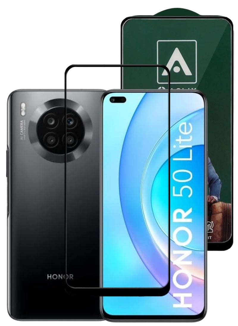 ACLIX Antistatic ESD Dustproof Premium Quality High Definition Tempered Glass Screen Protector Designed For Honor 50 Lite - Image 1