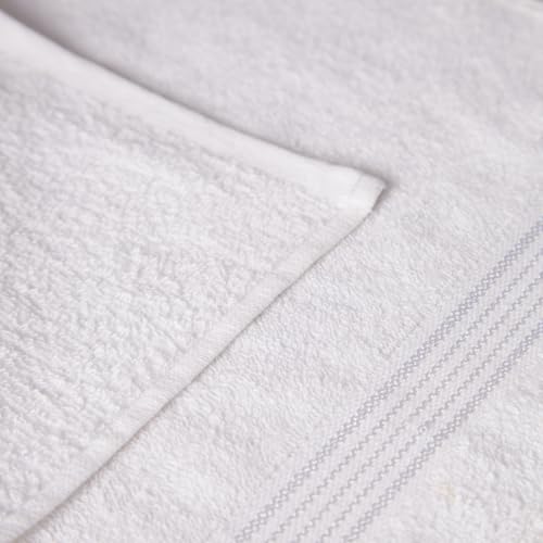 KOPA Quick Dry 100% Cotton Soft Terry Towel -8pc Face Towel (d'ross) | Quick Dry 100% Cotton | Super Absorbent, Lightweight, Odour Free - for Men, Women, Kids Solid-White - Image 5