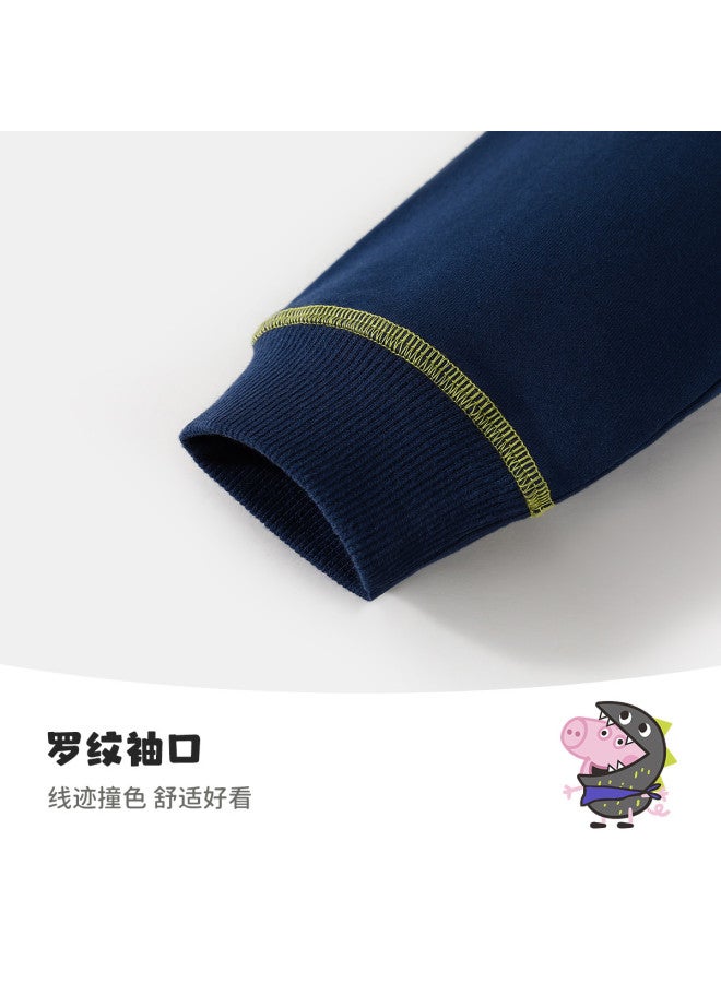 peppa Pig Spring Boys' Comfortable Pullover Hoodie Cartoon Casual Baby Hoodie - Image 5