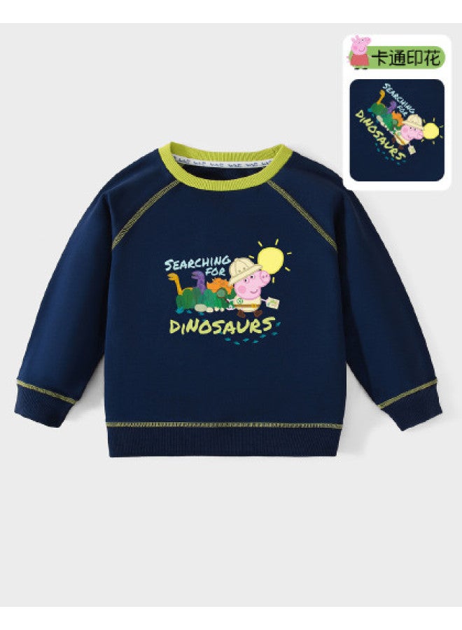 peppa Pig Spring Boys' Comfortable Pullover Hoodie Cartoon Casual Baby Hoodie - Image 1