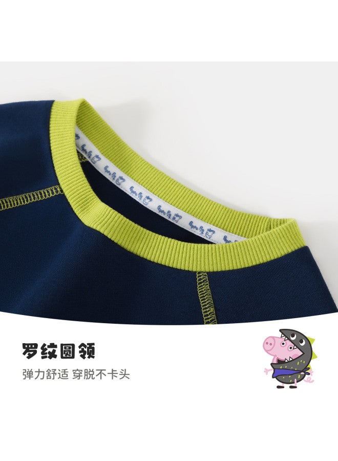 peppa Pig Spring Boys' Comfortable Pullover Hoodie Cartoon Casual Baby Hoodie - Image 4