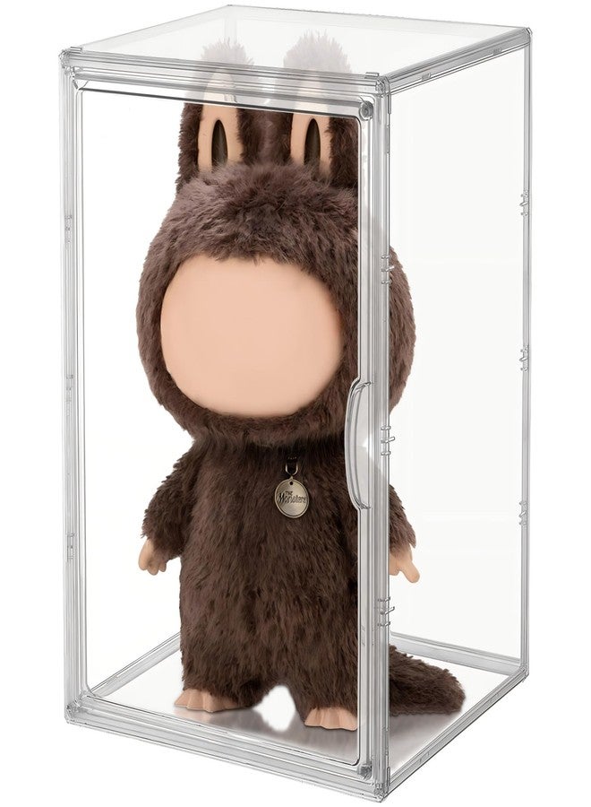 WAKCCIL XL Display Case for Big Labubu POP MART Doll - with Magnetic Door, Acrylic Clear Dustproof Large Toy Showcase, Box Stackable Storage Cabinet - Compatible with 24 inch Oversized Plush Dolls - Image 1