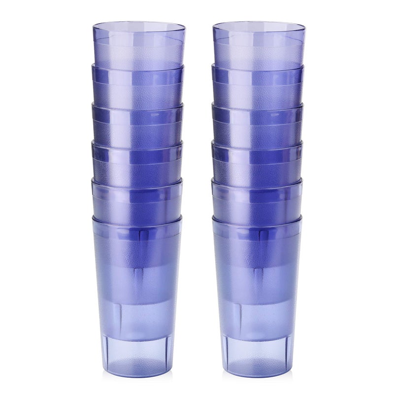 New Star Foodservice  RestaurantGrade Beverage Tumblers Blue Set of 12 12 oz