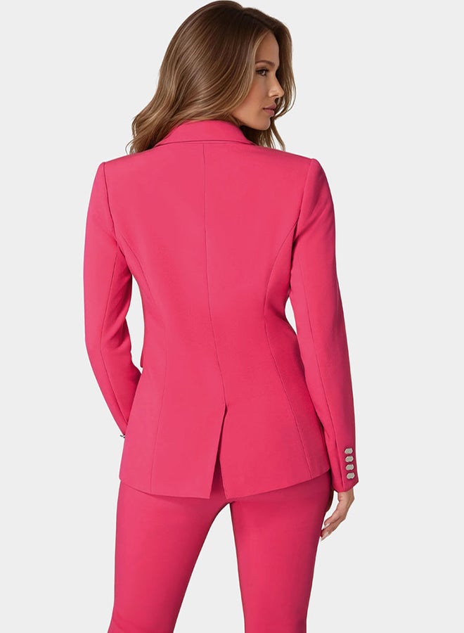 bebe Rhinestone Fringe Tailored Blazer - Image 4