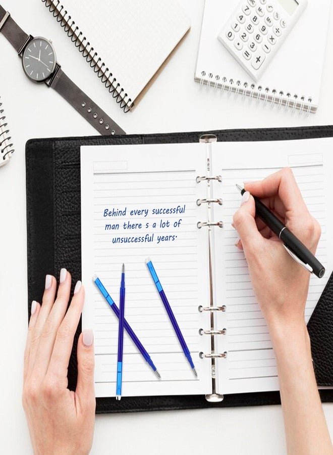 Andibro 12 Pieces Blue Erasable Gel Pen Refills, Gel Ink Refills Compatible with Erasable Pens, Fine Point 0.7 mm, for Writing Planner and Crossword Puzzles - Image 4