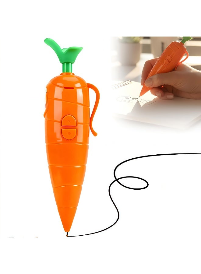 Carrot Pen Recorder, Role-Playing Props, Ballpoint Pen Writing Tool with 20s Playback Feature for Women Girls Boys, Fun u0026 Creative Gift (Carrot Orange) - Image 1