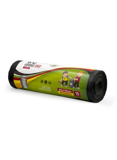 Tru Garbage Bags Compact Roll Black 90x110cm 60Gallon (15pc x 3 Rolls) 45bags  - Image 2