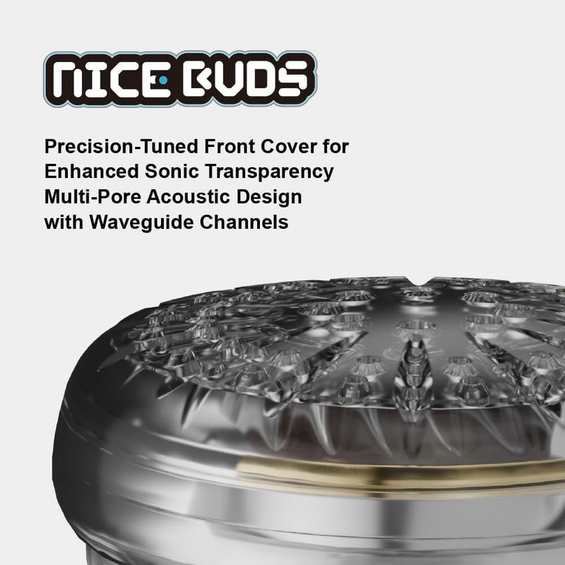 Moondrop Nice Buds Flat-Headed Earbuds with 3.5mm Stereo Plug (Transparent with Mic) - Image 2