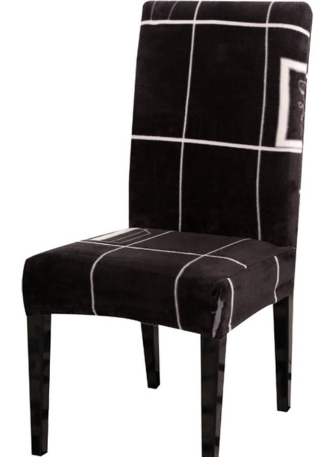 NIBEMINENT 2-Pieces Decoration Chair Cover Black/White