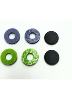LegionGoPS4PS5PROXBOXROGPSPortal Rocker Feel Enhancement Buffer Ring Large Quantity Discount-Product Color:One Pair Each Of Purple And Green + One Pair Of P5 Replacement Caps
