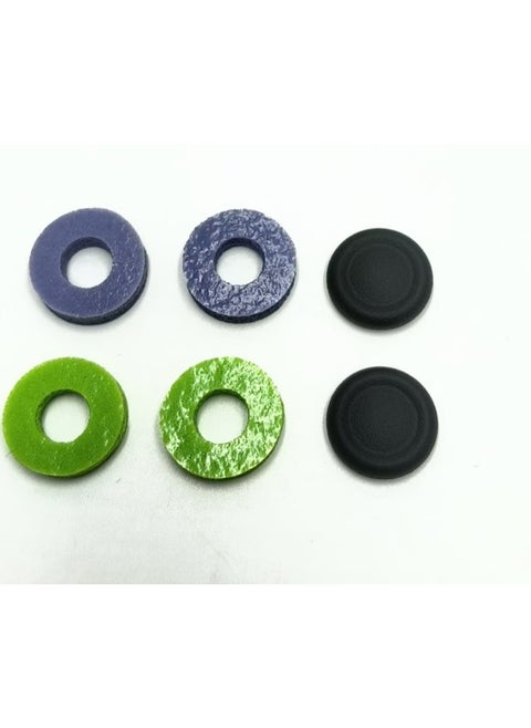LegionGoPS4PS5PROXBOXROGPSPortal Rocker Feel Enhancement Buffer Ring Large Quantity Discount-Product Color:One Pair Each Of Purple And Green + One Pair Of P5 Replacement Caps