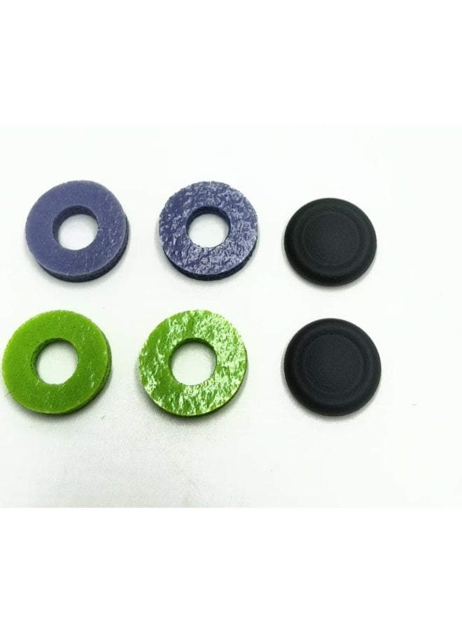 Generic - LegionGoPS4PS5PROXBOXROGPSPortal Rocker Feel Enhancement Buffer Ring Large Quantity Discount-Product Color:One Pair Each Of Purple And Green + One Pair Of P5 Replacement Caps - Image 1