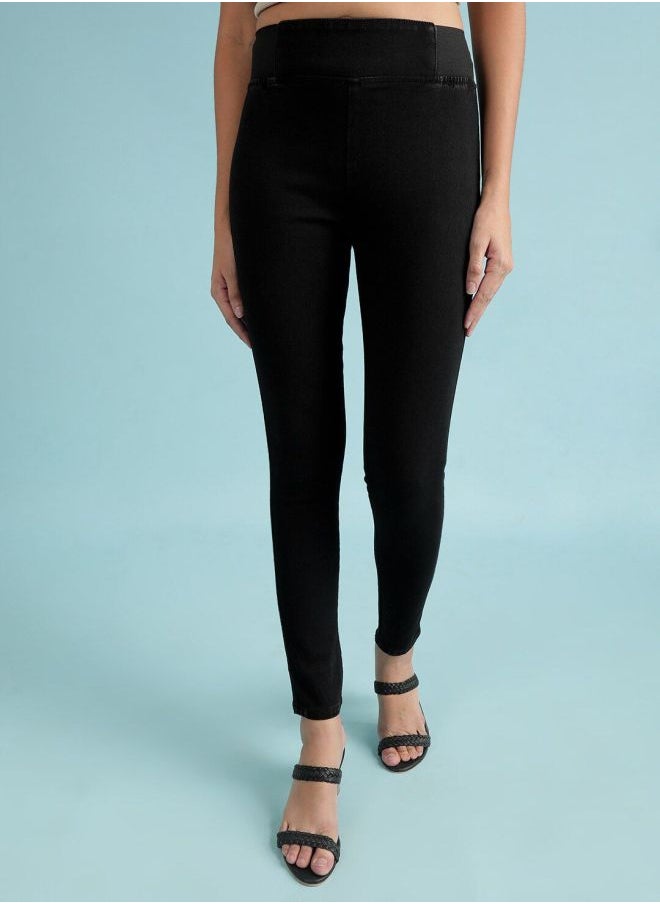 Freehand - Women Super Skinny Solid High-Rise Denim Jeggings - Image 1