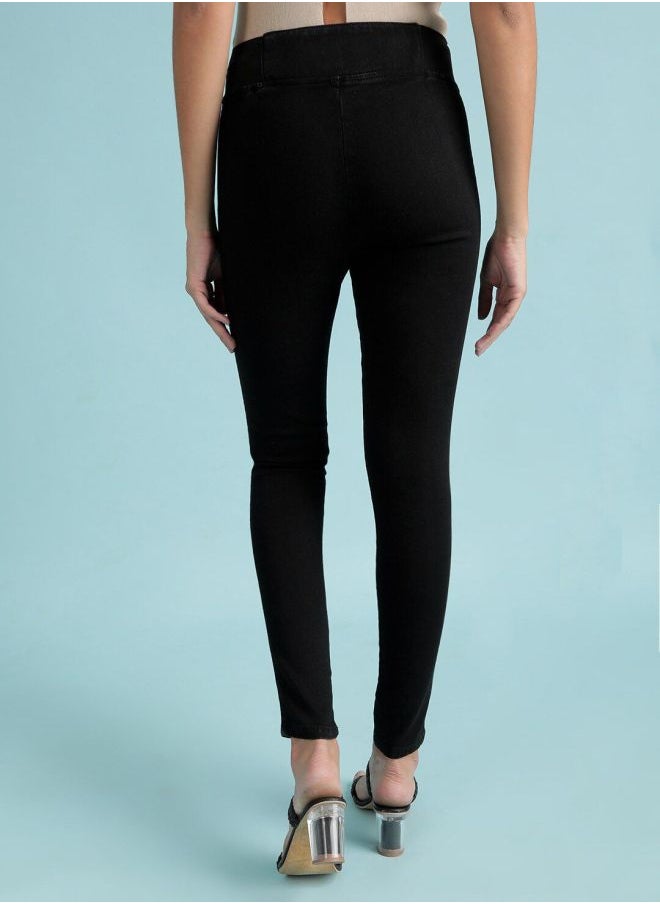 Freehand Women Super Skinny Solid High-Rise Denim Jeggings  - Image 4