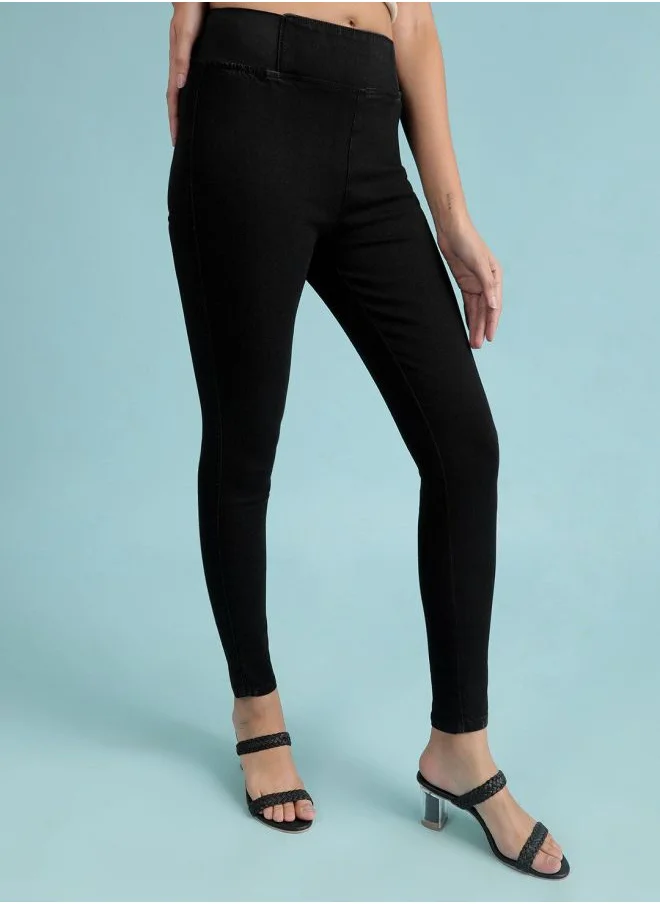 Freehand Women Super Skinny Solid High-Rise Denim Jeggings