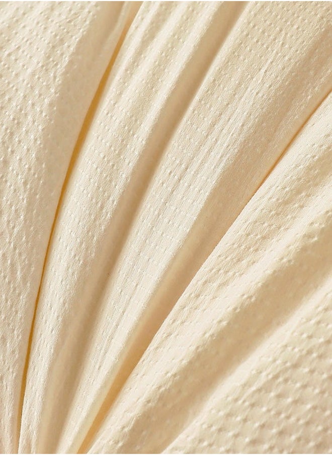 GGEROU - Super Soft Soybean Fiber Quilt Anti Allergy Duvet Spring Duvet Winter Thickened Quilt 220x240cm 4KG White - Image 1