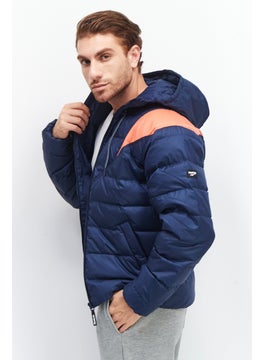 Reebok Men Sportswear Fit Hooded Puffer Jacket, Navy  - Image 4