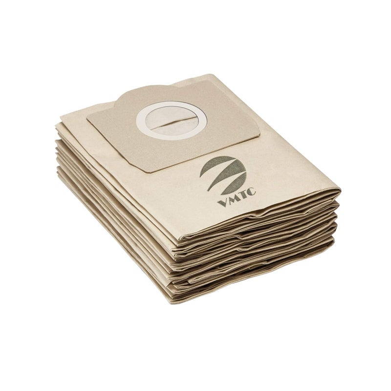 VMTC Paper Dust Bags Set of 5 for Karchre Vacuum Cleaner WD3 WD3 P MV3 WD 3200 - Image 1