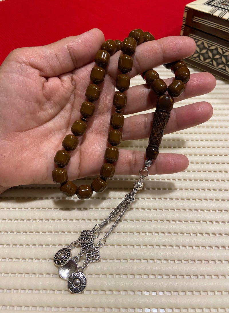 Faturan Bakelite Prayer Beads For Men 33 Beads Size 10mm x 11.5mm