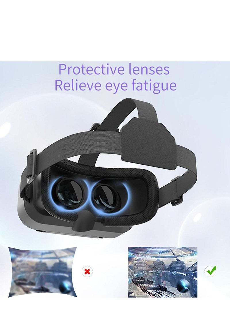 VR Headset 3D Glasses 3D Virtual Reality Glasses for Smartphone Virtual Reality VR Headset 3D Glasses Headset Helmets VR Glasses for TV Video Games Compatible with for iOS - Image 2