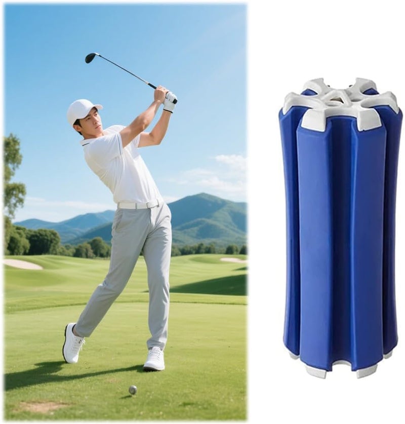 Luckam حامل مضارب جولف محمول، سهل الحمل لحمل المضارب للخشب، الحديد، الويج، البوتير والمضارب الهجينة والمرافق، مواد عالية الجودة يمكن أن تحمل حتى 6 مضارب جولف - Image 1