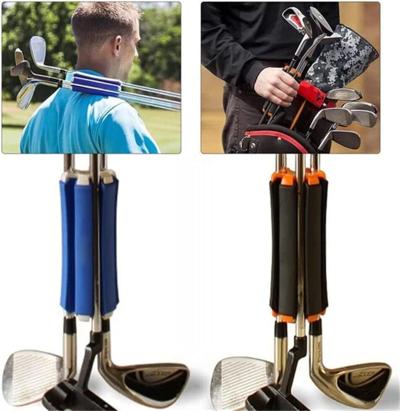 Luckam حامل مضارب جولف محمول، سهل الحمل لحمل المضارب للخشب، الحديد، الويج، البوتير والمضارب الهجينة والمرافق، مواد عالية الجودة يمكن أن تحمل حتى 6 مضارب جولف - Image 4