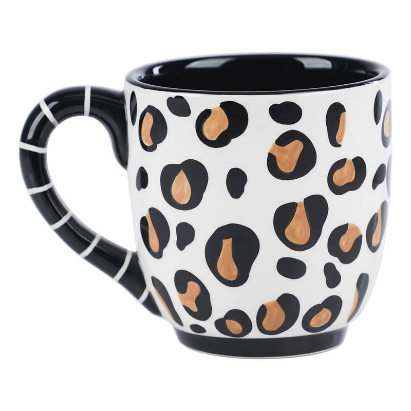 Glory Haus Everyday Inspirational and Happy Jumbo Coffee or Soup Mugs, Hand Painted 16oz Ceramic - Adventure, Camping, Faith, Lake, Mountains, Dog, Cat, Sunshine (Coffee Y'all Cheetah) - Image 2
