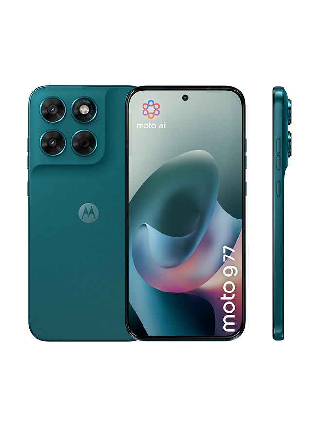 Motorola G77 Dual SIM 5G 8GB RAM 256GB PANTONE Shaded Spruce (Green) - Middle East Version - Image 1
