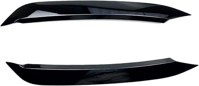 DEMULAX Glossy Black Headlight Eyebrows for VW Polo MK6 - Image 1