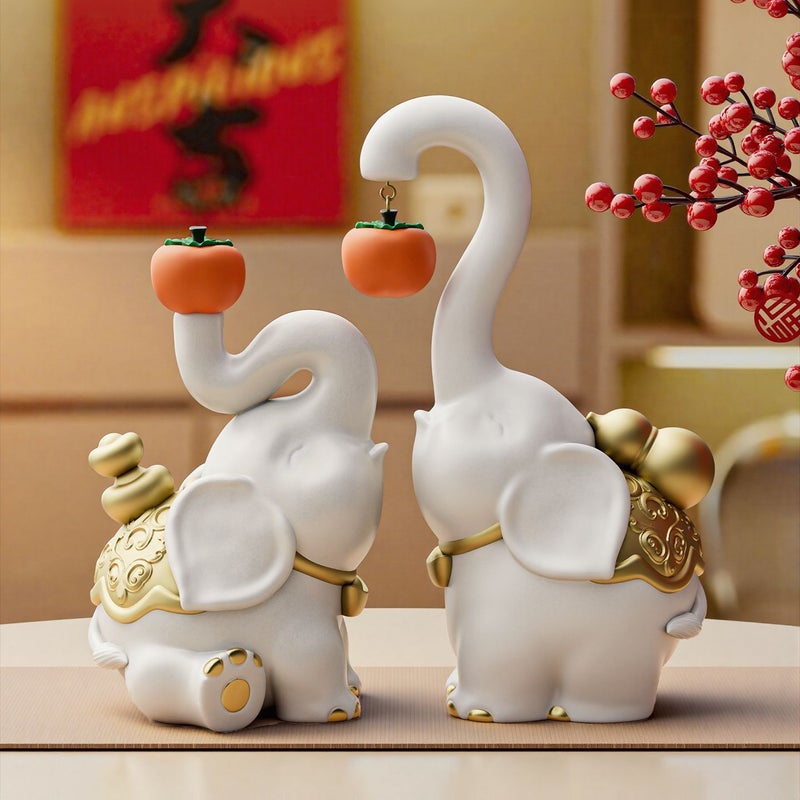 New Chinese Style Auspicious Elephant Ornament - Image 5