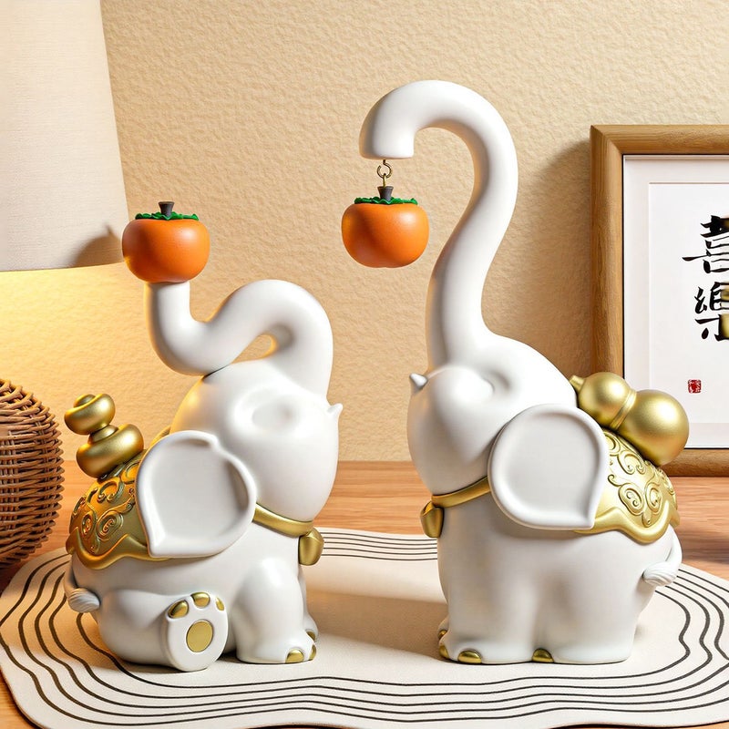New Chinese Style Auspicious Elephant Ornament - Image 2