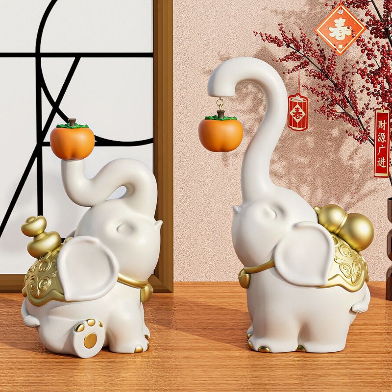 New Chinese Style Auspicious Elephant Ornament - Image 4