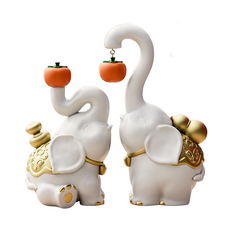 New Chinese Style Auspicious Elephant Ornament - Image 1