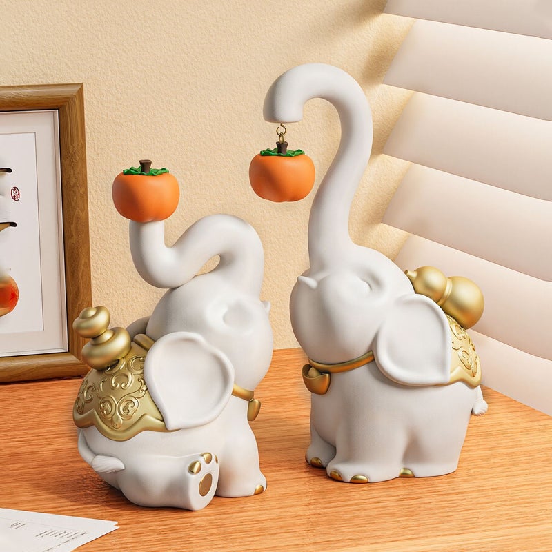 New Chinese Style Auspicious Elephant Ornament - Image 3