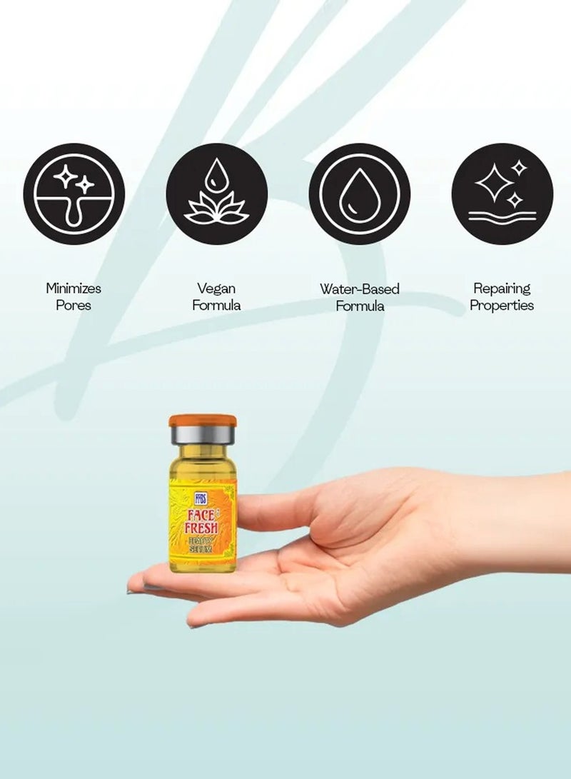 Face Fresh Set of 3 Face Beauty Serum - Hyaluronic Acid & Glutathione, Clears Acne, Lightens & Reduces Pigmentation, Moisturizing, For All Skin Types 3ml - Image 5