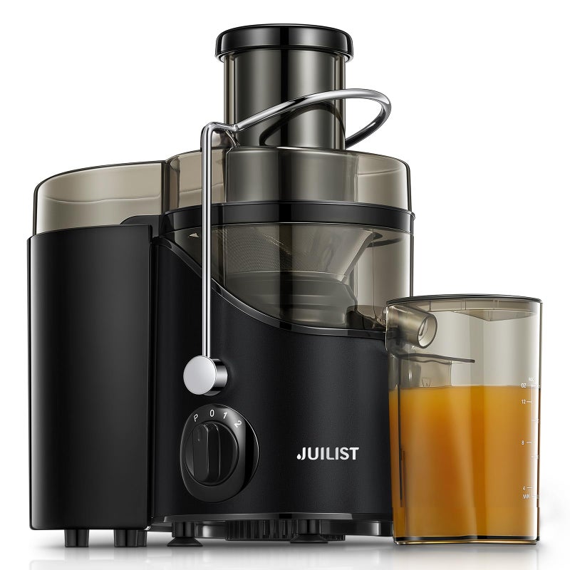 Juicer Machines Juilist 3 Wide Mouth Juicer Extractor for Vegetable and Fruit with 3Speed Setting 400W Motor Easy to Clean Black