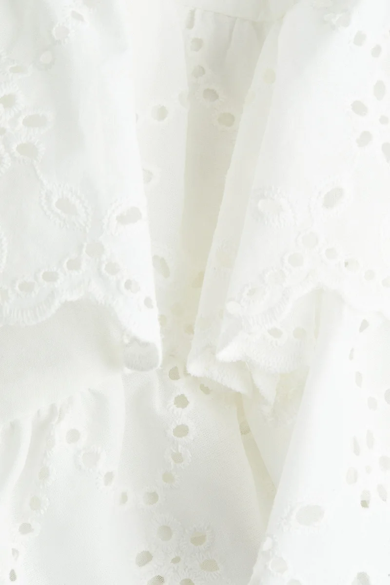 H&M Broderie anglaise cotton skirt