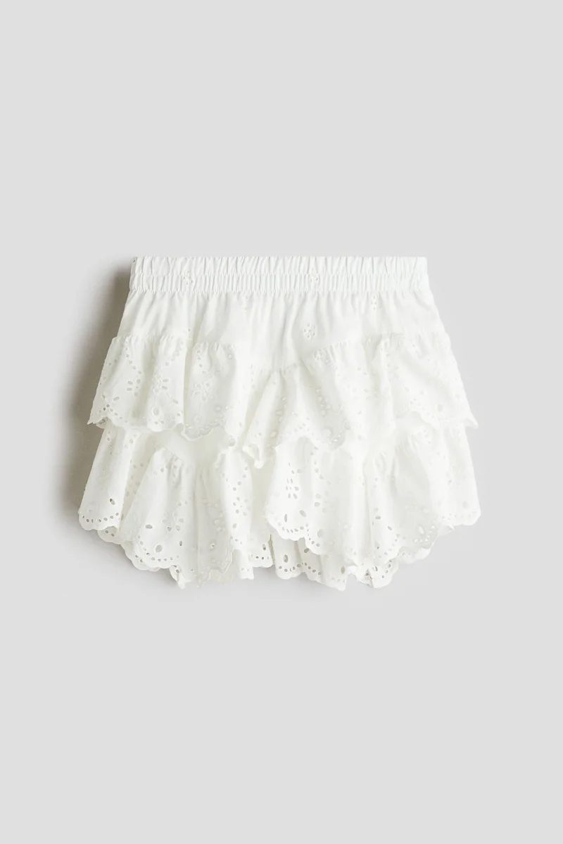 H&M Broderie anglaise cotton skirt