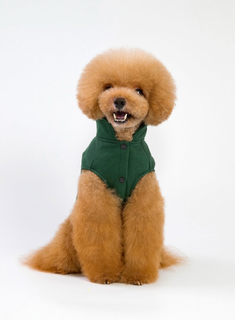 Loquat Pet clothes with thick coats Green  - Image 1