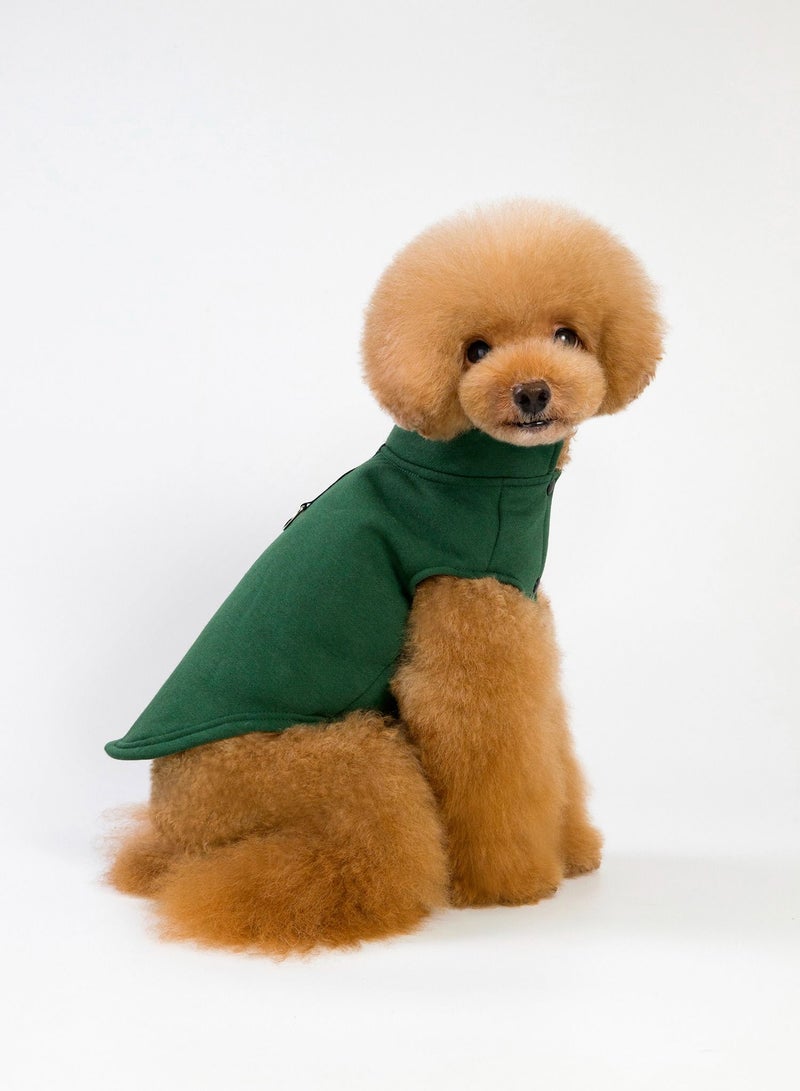 Loquat Pet clothes with thick coats Green  - Image 2
