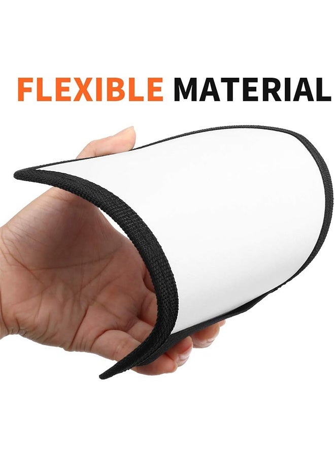 HY 2 Pack Flash Diffuser Reflector - 2-Sided White/Silver Bend Bounce Flash Reflector Kit with Elastic Strap for Canon, Nikon, Sony, Fuji and All Speedlight Flashes - Image 5
