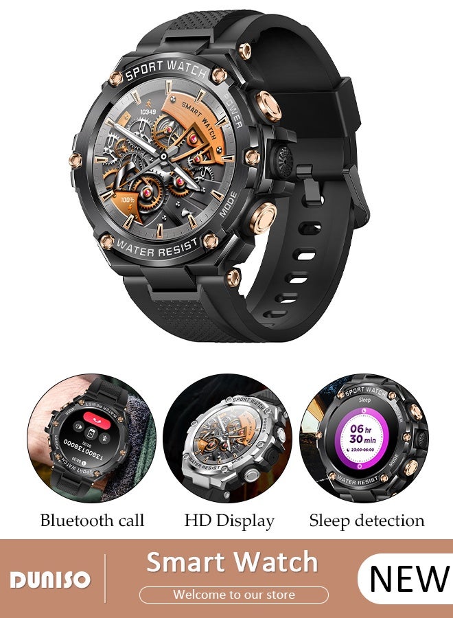 DUNISO Smart Watch, 1.5" HD Samrt Watches for Women and Men, Fitness Tracker Watch with Heart Rate/Sleep Monitor, Smart Watch for Android/iOS Phones, Waterproof Sport Watch  - Image 1