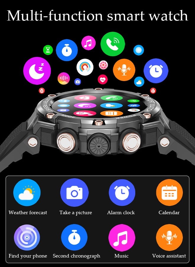 DUNISO Smart Watch, 1.5" HD Samrt Watches for Women and Men, Fitness Tracker Watch with Heart Rate/Sleep Monitor, Smart Watch for Android/iOS Phones, Waterproof Sport Watch  - Image 4