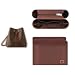 GIVLEFLY Satin Purse Organizer Insert for Neonoe Bucket Bag 2PCS Silky Handbag Liner with Zipper Pocket Structured Shaper with Multiple PocketsBrown - Image 2
